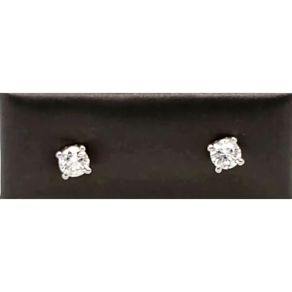 14 Karat White Gold Diamond Earrings Trinity Jewelers  Pittsburgh, PA