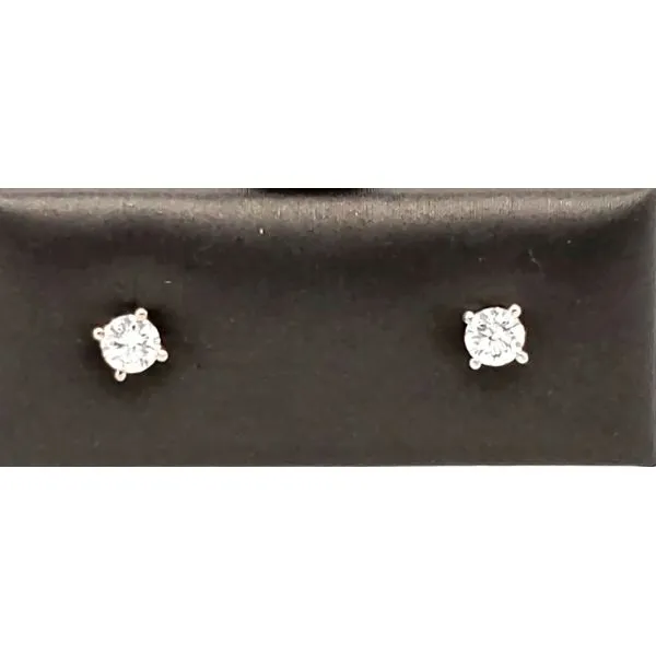 14 Karat White Gold Diamond Earring Trinity Jewelers  Pittsburgh, PA