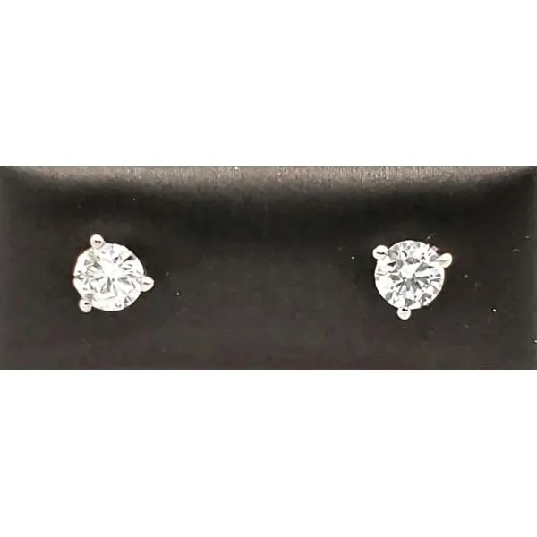 14 Karat White Gold Diamond Earring Trinity Jewelers  Pittsburgh, PA