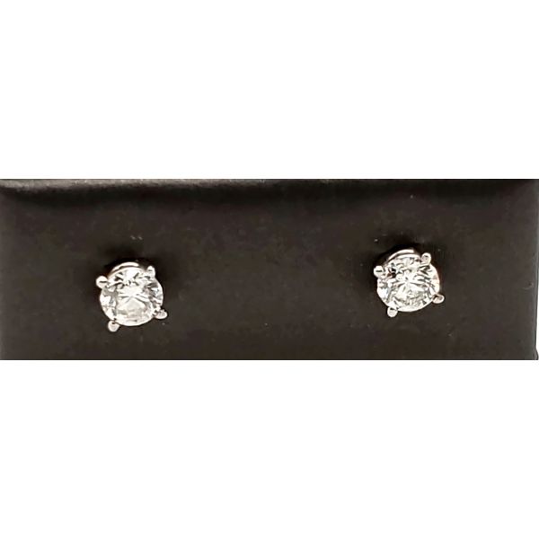 14 Karat White Gold Diamond Earring Trinity Jewelers  Pittsburgh, PA