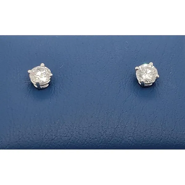 14 Karat White Gold Lab Grown Diamond Earring Trinity Jewelers  Pittsburgh, PA