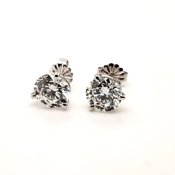 14 Karat White Gold Lab Grown Diamond Earring Trinity Jewelers  Pittsburgh, PA