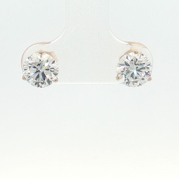 14 Karat White Gold 1.50ctw Lab Grown Diamond Stud Earrings Trinity Jewelers  Pittsburgh, PA
