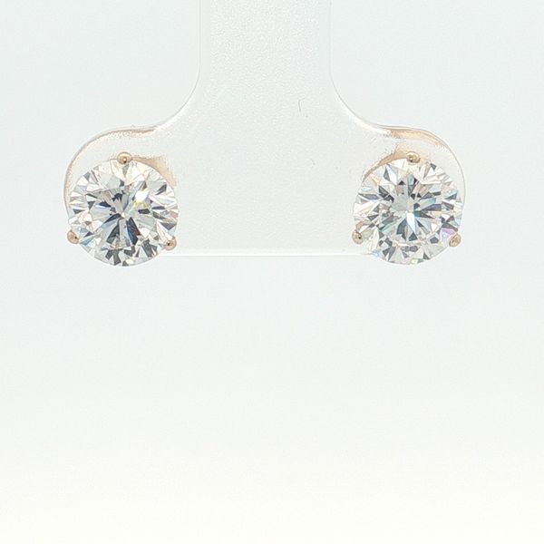 14 Karat White Gold 1.50ctw Lab Grown Diamond Stud Earrings Trinity Jewelers  Pittsburgh, PA