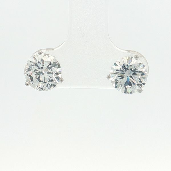 14 Karat White Gold Lab Grown Diamond 3ctw Stud Earrings Trinity Jewelers  Pittsburgh, PA