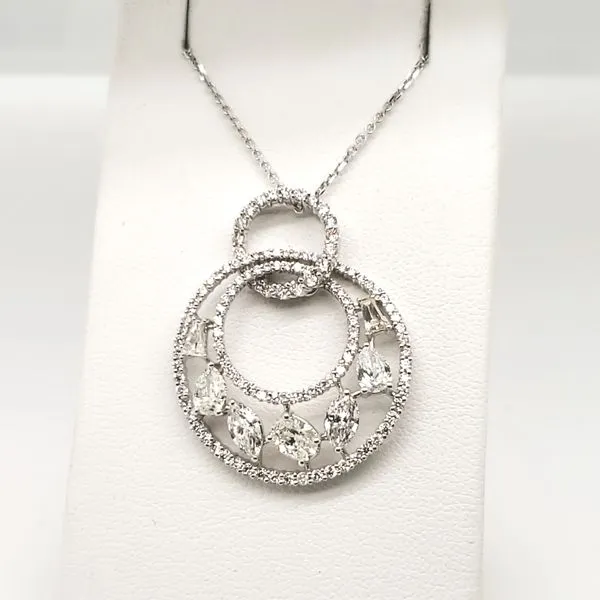 14 Karat White Gold Diamond Necklace Trinity Jewelers  Pittsburgh, PA