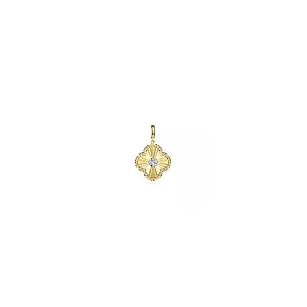 14 Karat Yellow Gold Diamond Pendant Trinity Jewelers  Pittsburgh, PA
