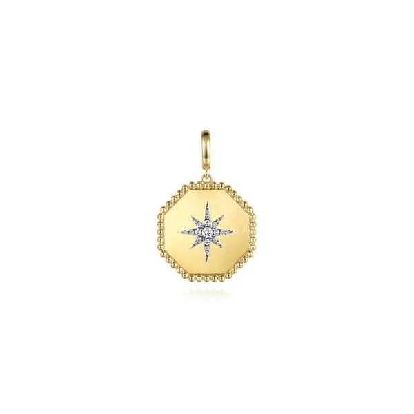 14 Karat Yellow Gold Diamond Pendant Trinity Jewelers  Pittsburgh, PA