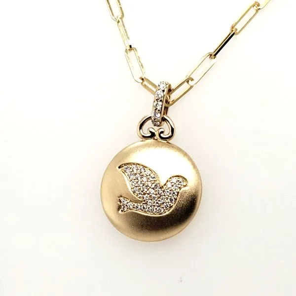 14 Karat Yellow Gold Diamond Pendant Trinity Jewelers  Pittsburgh, PA