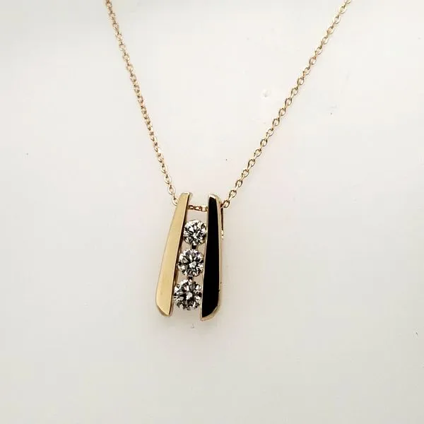 14 Karat Yellow Gold Diamond Pendant Trinity Jewelers  Pittsburgh, PA