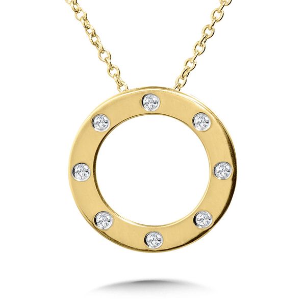 14 Karat Yellow Gold Diamond Pendant Trinity Jewelers  Pittsburgh, PA