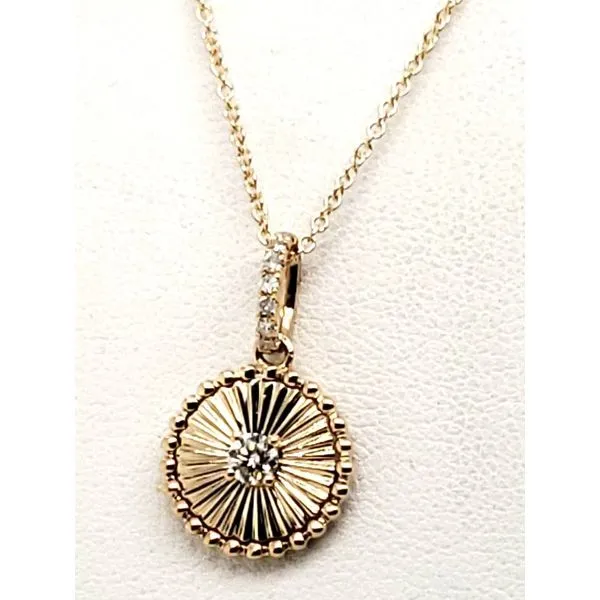 14 Karat Yellow Gold Diamond Pendant Trinity Jewelers  Pittsburgh, PA