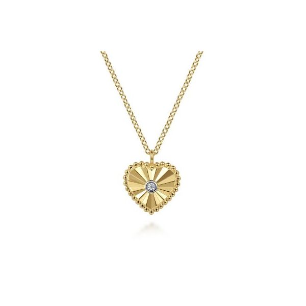 14 Karat Yellow Gold Diamond Necklace Trinity Jewelers  Pittsburgh, PA