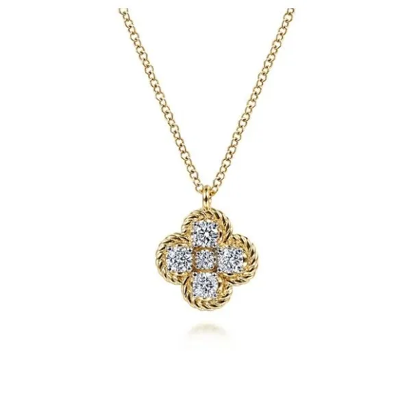 14 Karat Yellow Gold Diamond Pendant Trinity Jewelers  Pittsburgh, PA