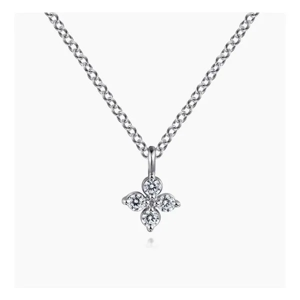 14 Karat White Gold Diamond Pendant Trinity Jewelers  Pittsburgh, PA