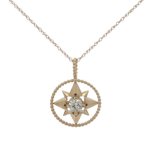 14 Karat Yellow Gold Diamond Star Pendant Trinity Jewelers  Pittsburgh, PA