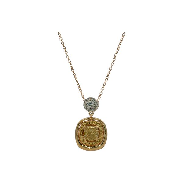 14 Karat Yellow & White Gold Yellow Diamond & White Diamond Pendant Trinity Jewelers  Pittsburgh, PA
