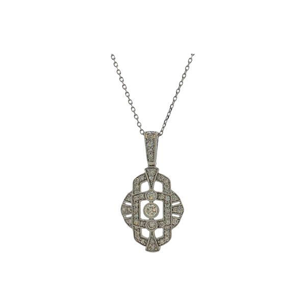 14 Karat White Gold Diamond Pendant Trinity Jewelers  Pittsburgh, PA