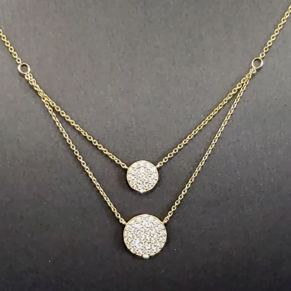 14 Karat Yellow Gold Diamond Necklace Trinity Jewelers  Pittsburgh, PA