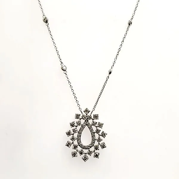 14 Karat White Gold Diamond Necklace Trinity Jewelers  Pittsburgh, PA
