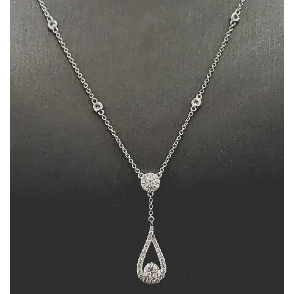 14 Karat White Gold Diamond Necklace Trinity Jewelers  Pittsburgh, PA