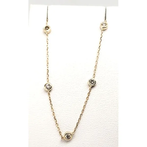 14 Karat Yellow Gold Diamond Necklace Trinity Jewelers  Pittsburgh, PA