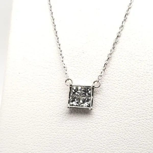 14 Karat White Diamond Necklace Trinity Jewelers  Pittsburgh, PA