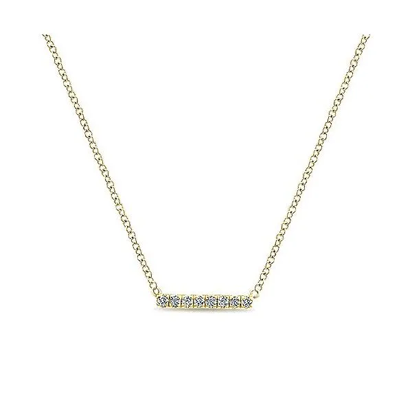 14 Karat Yellow Gold Diamond Necklace Trinity Jewelers  Pittsburgh, PA