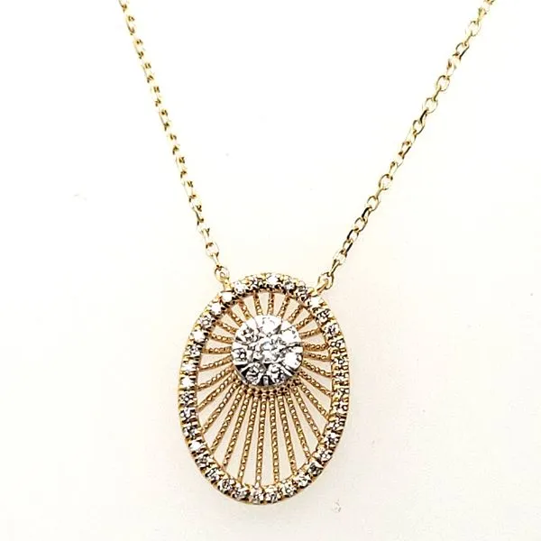 14 Karat Yellow Gold Diamond Pendant Trinity Jewelers  Pittsburgh, PA