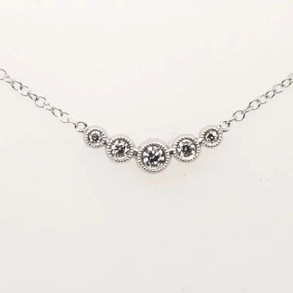 14 Karat White Gold Diamond Necklace Trinity Jewelers  Pittsburgh, PA