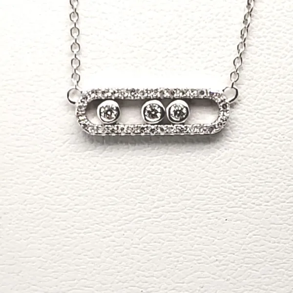 14 Karat White Gold Diamond Necklace Trinity Jewelers  Pittsburgh, PA