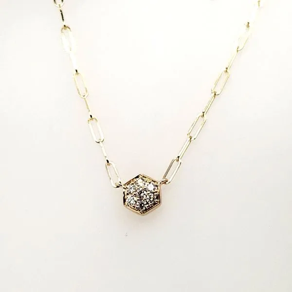 14 Karat Yellow Gold Diamond Necklace Trinity Jewelers  Pittsburgh, PA
