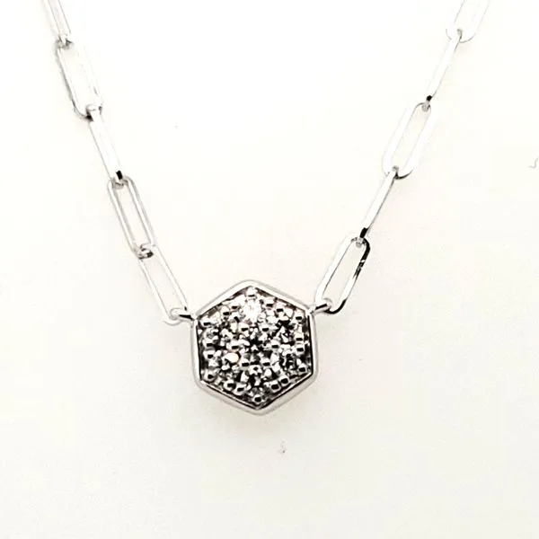 14 Karat White  Gold Diamond Necklace Trinity Jewelers  Pittsburgh, PA