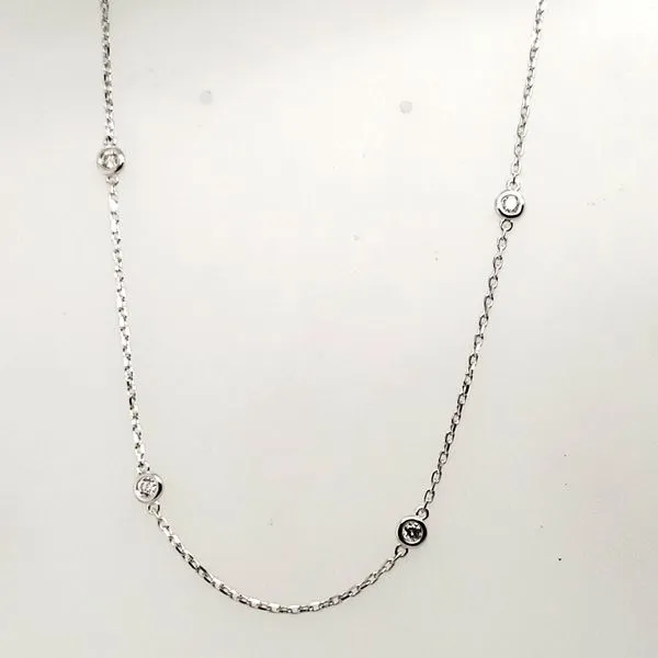 14 Karat White Gold Diamond Necklace Trinity Jewelers  Pittsburgh, PA