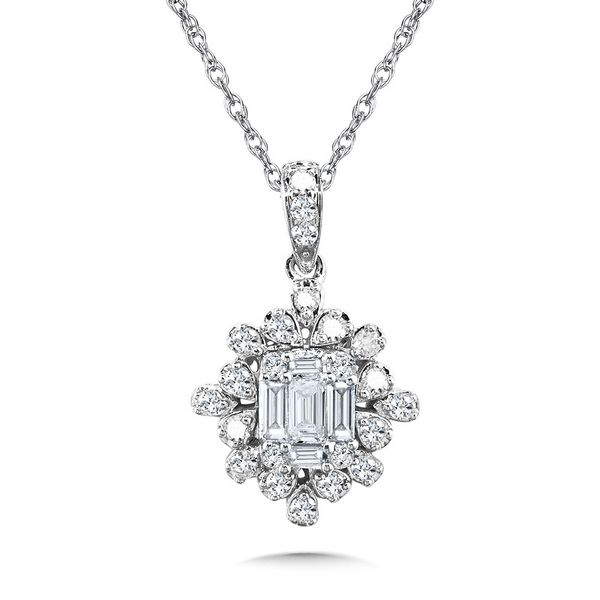 14 Karat White Gold Diamond Pendant Trinity Jewelers  Pittsburgh, PA