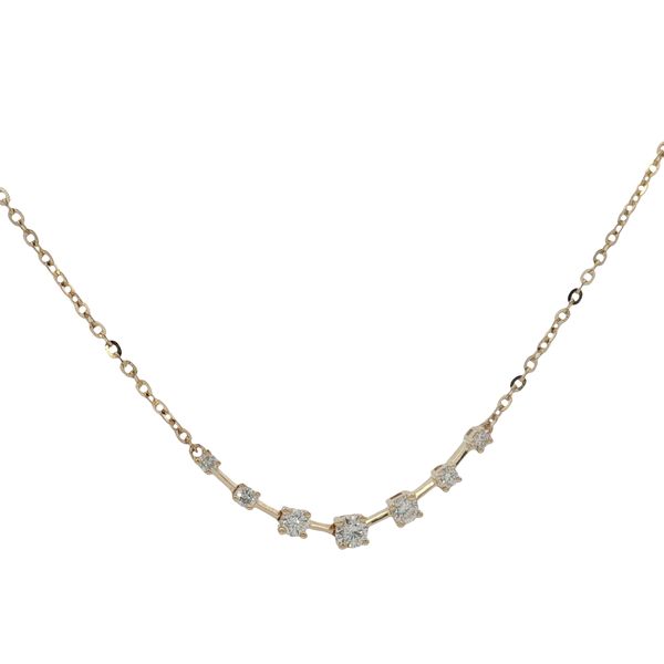 14 Karat Yellow Gold Diamond Necklace Trinity Jewelers  Pittsburgh, PA