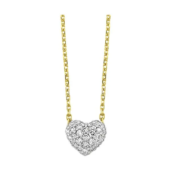 14 Karat Yellow Gold Diamond Pave` Necklace Trinity Jewelers  Pittsburgh, PA