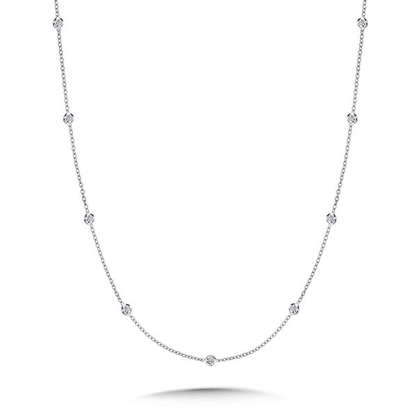 14 Karat White Gold Diamond Necklace Trinity Jewelers  Pittsburgh, PA