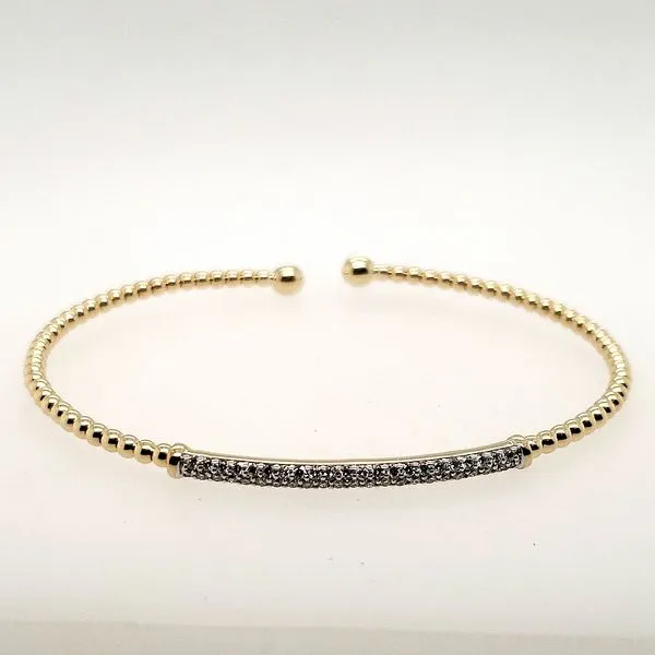 14 Karat Yellow Gold Diamond Bracelet Trinity Jewelers  Pittsburgh, PA