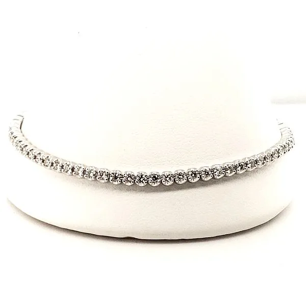 14 Karat White Gold Diamond Bracelet Trinity Jewelers  Pittsburgh, PA