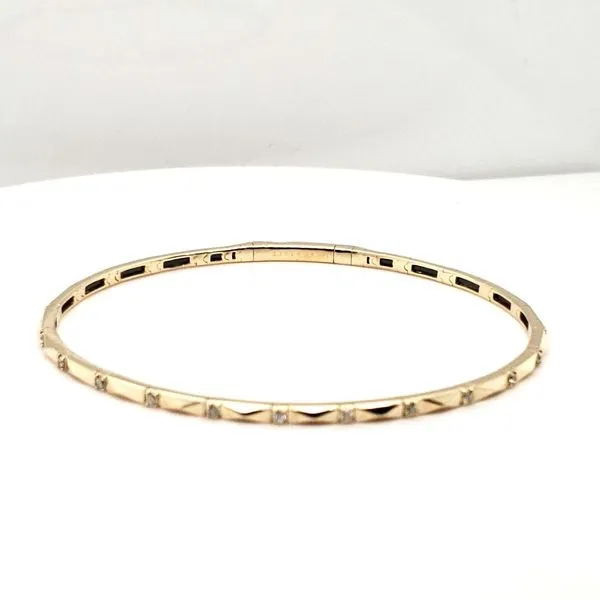 14 Karat Yellow Gold Diamond Bracelet Trinity Jewelers  Pittsburgh, PA