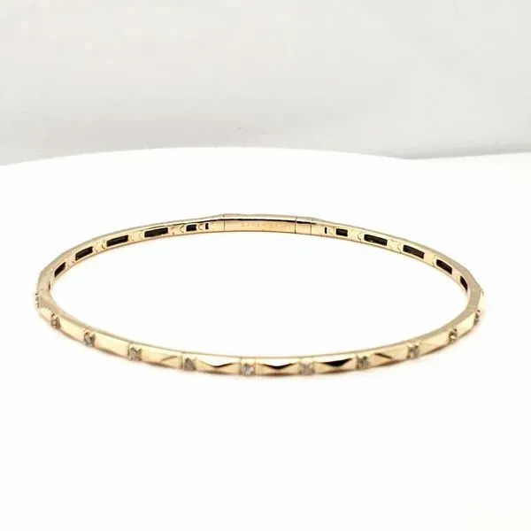 14 Karat Yellow Gold Diamond Bracelet Trinity Jewelers  Pittsburgh, PA