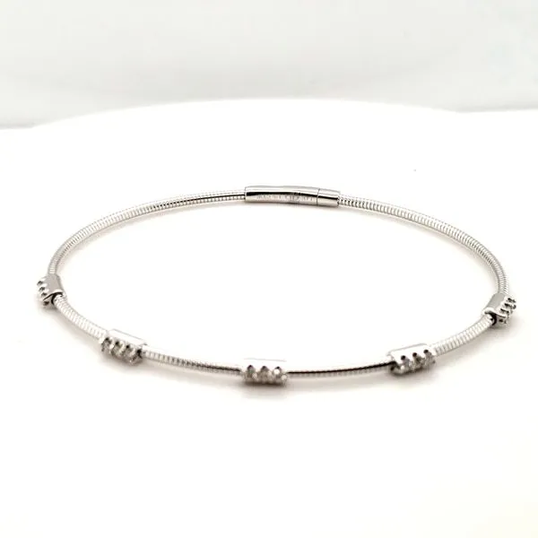 14 Karat White Gold Diamond Bracelet Trinity Jewelers  Pittsburgh, PA