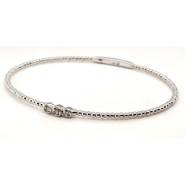 14 Karat White Gold Diamond Bracelet Trinity Jewelers  Pittsburgh, PA