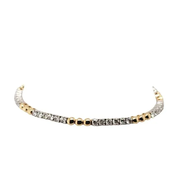 14 Karat White & Yellow Gold Diamond Bracelet Trinity Jewelers  Pittsburgh, PA