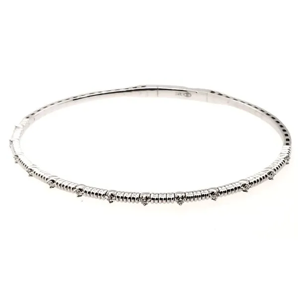 14 Karat White Gold Diamond Bracelet Trinity Jewelers  Pittsburgh, PA