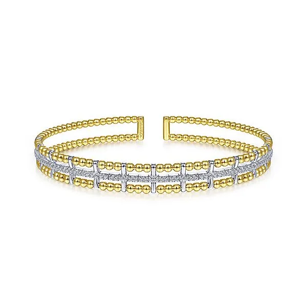 14 Karat Yellow Gold Diamond Bracelet Trinity Jewelers  Pittsburgh, PA
