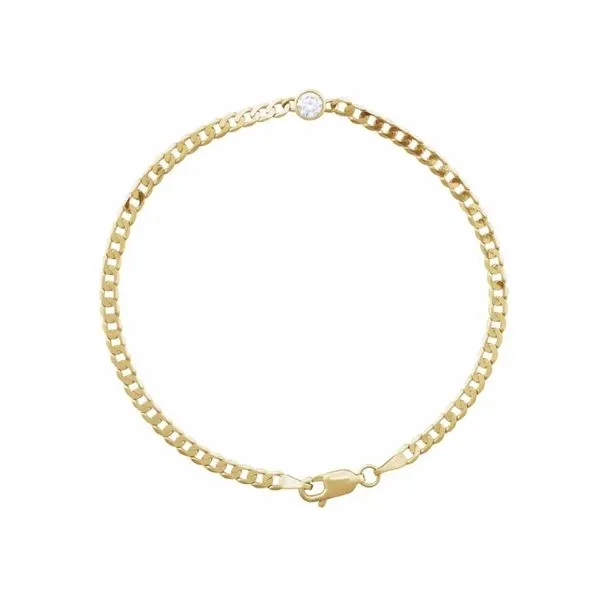 14 Karat Yellow Gold Diamond Bracelet Trinity Jewelers  Pittsburgh, PA