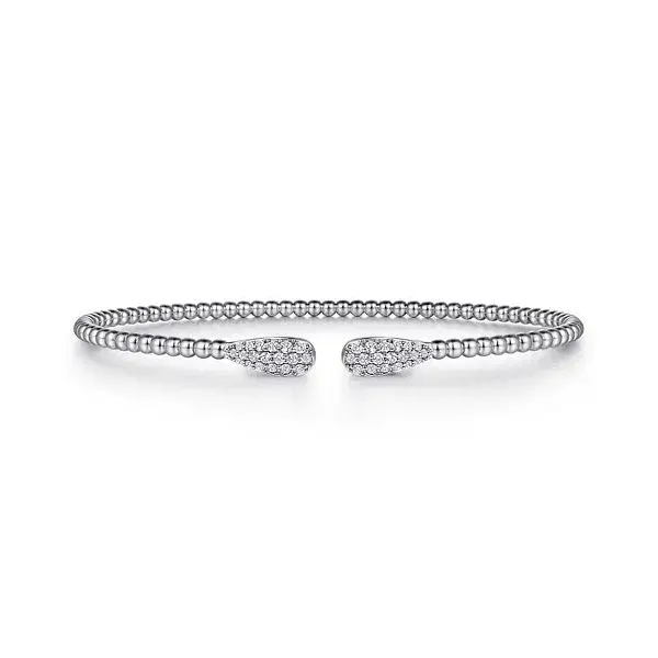 14 Karat White Gold Diamond Bangle Bracelet Trinity Jewelers  Pittsburgh, PA