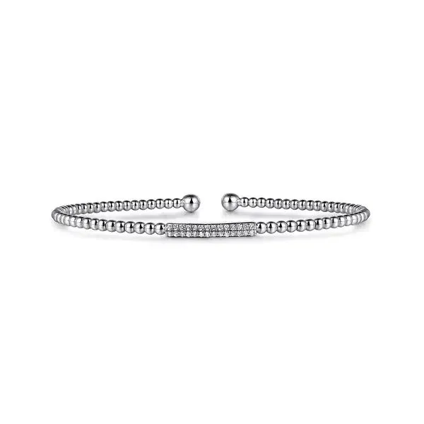 14 Karat White Gold Diamond Bangle Trinity Jewelers  Pittsburgh, PA